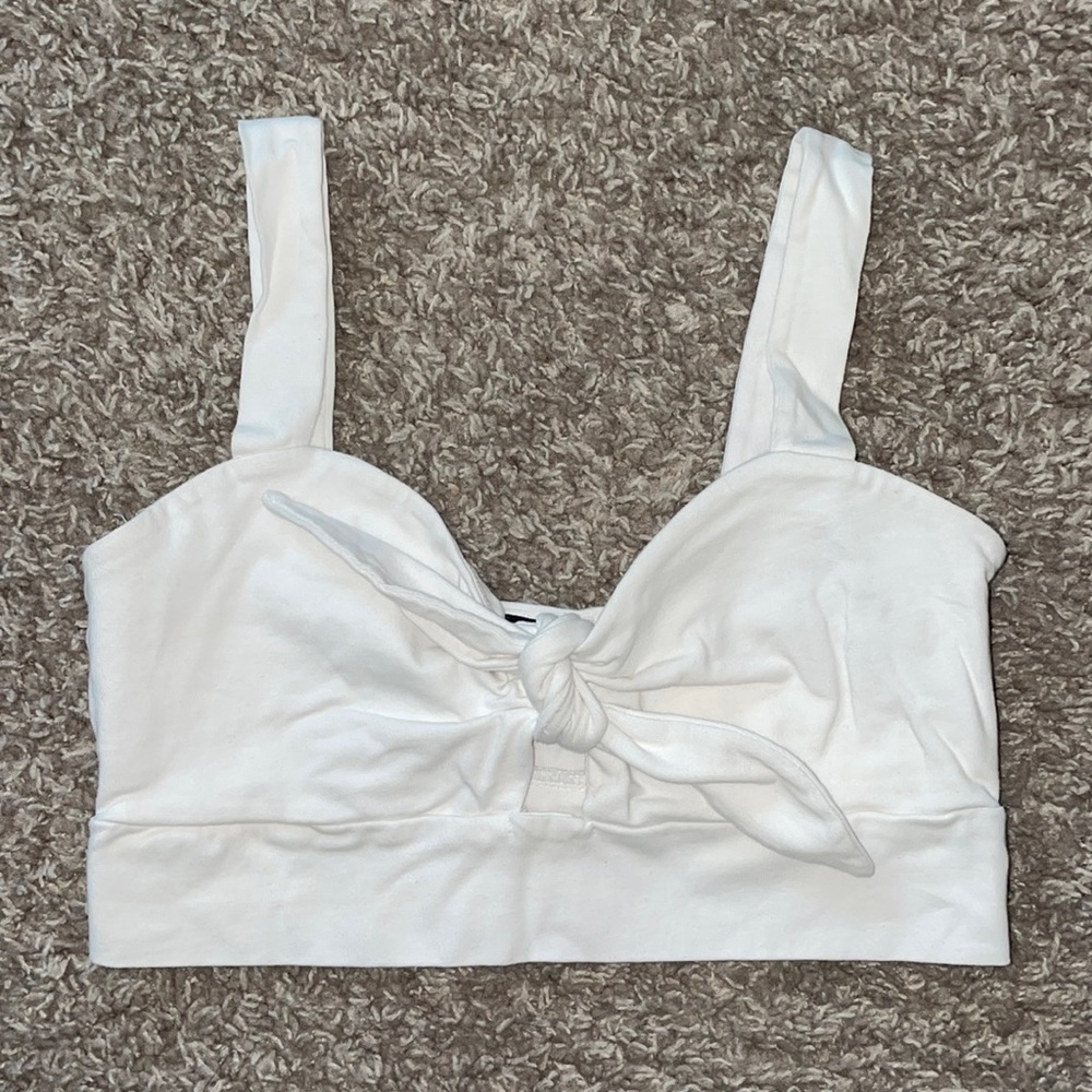 White tie crop top
